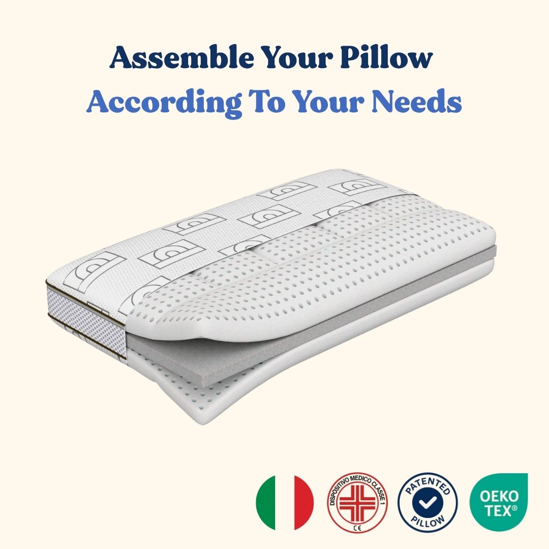 Height-Adjustable Neck Pillow - Memory Foam