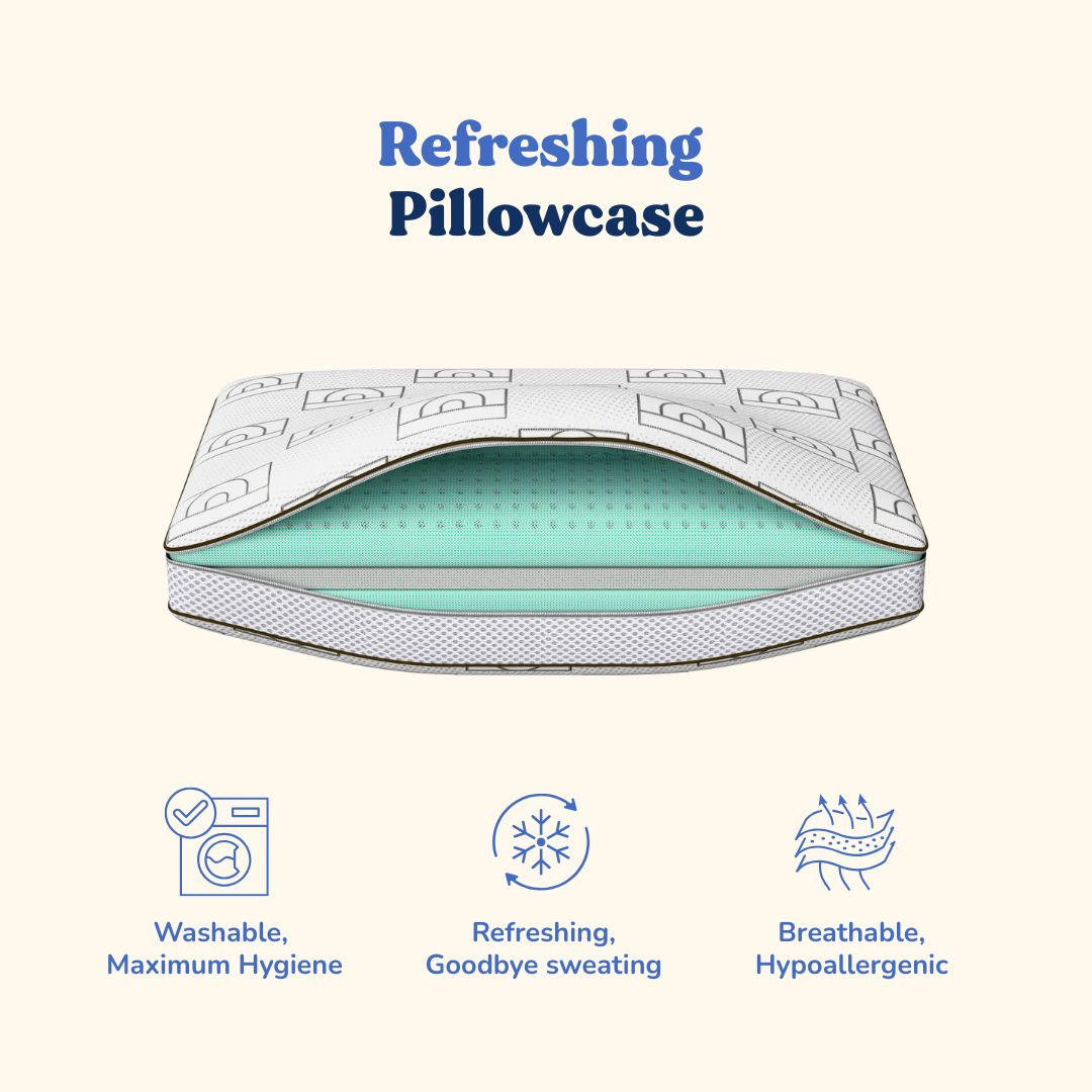 Height-Adjustable Neck Pillow - Aloe Vera